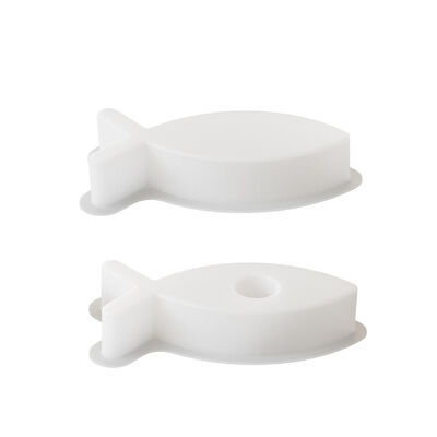 Caída de resina de yeso pequeño ornamento de peces de la vela de molienda bricolaje de velas soporte de vela base de silicona molde