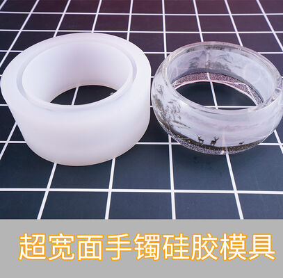 Crystal drop glue ultra wide face bracelet silicone mold DIY handmade jewelry dried flower resin ultra wide face bracelet model
