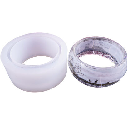 Crystal drop glue ultra wide face bracelet silicone mold DIY handmade jewelry dried flower resin ultra wide face bracelet model