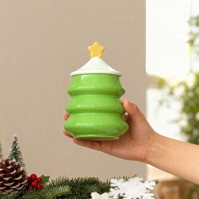 Aromaterapia yeso resina cemento pentagrama árbol de Navidad depósito tarro vela copa ornamento silicona molde