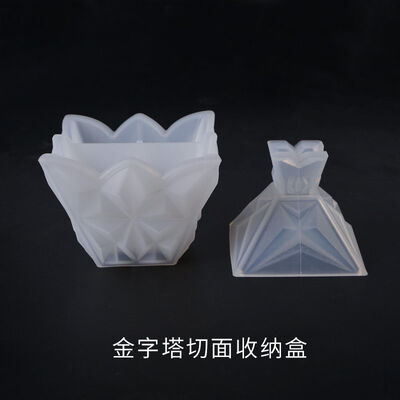 DIY Crystal Dropping Gel Mold Storage Box Jewelry Cut Diamond Storage Box Jewelry Box Silicone Mold