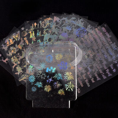 Crystal Drip Glue DIY Handmade Laser Material Transparent Alice Magic Array Laser Material Wholesale