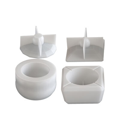 Aromatherapy gypsum cement diamond shaped storage tank silicone mold DIY potted flower pot candle cup grinder