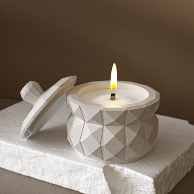 Aromatherapy gypsum cement diamond shaped storage tank silicone mold DIY potted flower pot candle cup grinder