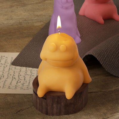 DIY Drip Glue Resin Sand Surface Funny Ugly Cute Earth People Aromatherapy Gypsum Monster Candle Silicone Mold