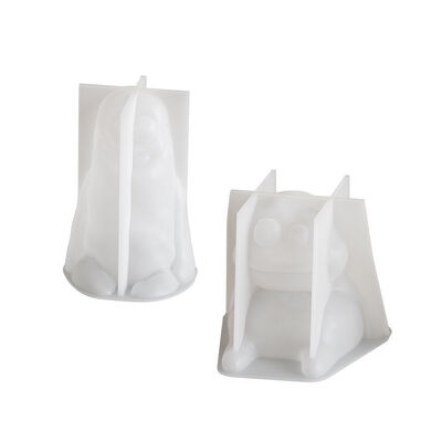DIY Drip Glue Resin Sand Surface Funny Ugly Cute Earth People Aromatherapy Gypsum Monster Candle Silicone Mold