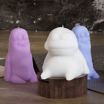 DIY Drip Glue Resin Sand Surface Funny Ugly Cute Earth People Aromatherapy Gypsum Monster Candle Silicone Mold