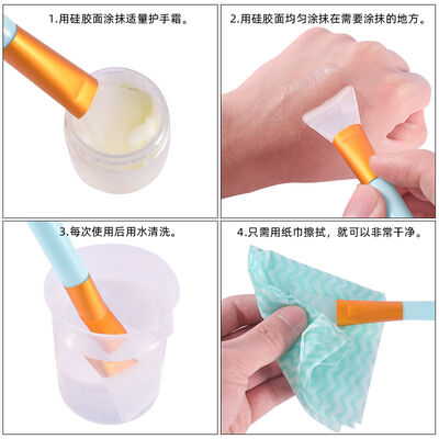 DIY crystal dropper resin mixing scraper, facial body beauty brush, silicone tool mold wholesale