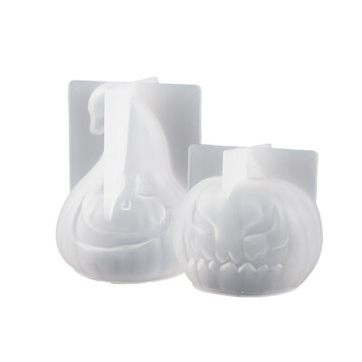 DIY Crystal Dropping Gel 3D Pumpkin Mold Halloween Aromatherapy Gypsum Candle Silicone Mold