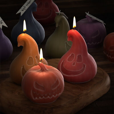 DIY Crystal Dropping Gel 3D Pumpkin Mold Halloween Aromatherapy Gypsum Candle Silicone Mold