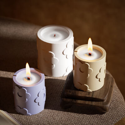 Crystal dropper glue circular flower pattern storage jar DIY aromatherapy gypsum candle cup silicone mold