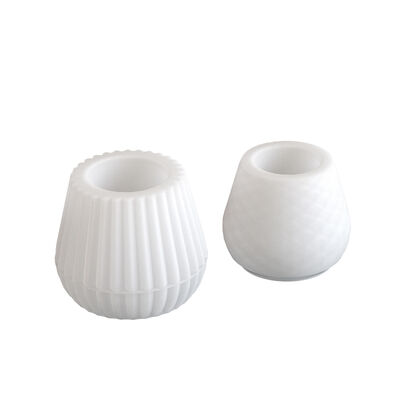DIY Fish Scale Folding Pattern Storage Can Flower Pot Ornament Aromatherapy Gypsum Candle Cup Silicone Mold