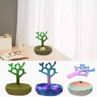 DIY Crystal Dropping Gel Storage Box Mold Ring Holder Earrings Necklace Jewelry Storage Rack Silicone Mold
