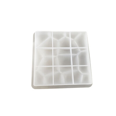 Geometric Water Cube Gypsum Tray Mold Earrings Jewelry DIY Display Stand Gypsum Cement Tray Silicone Mold