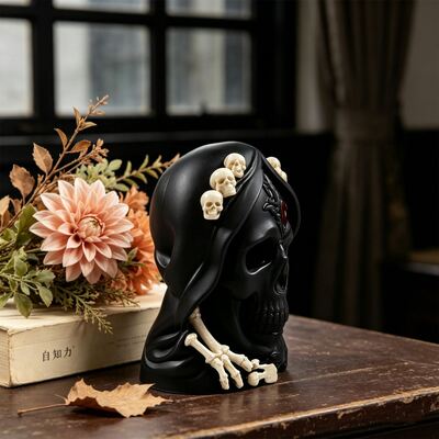 3D Skull Death Hand Bone Silicone Mold Halloween Series Aromatherapy Gypsum Candle Mold Manufacturer Direct Supply