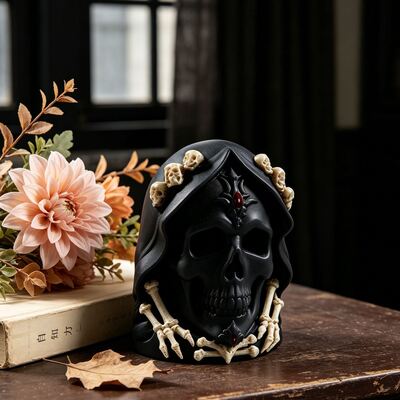 3D Skull Death Hand Bone Silicone Mold Halloween Series Aromatherapy Gypsum Candle Mold Manufacturer Direct Supply