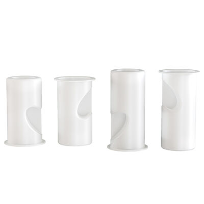 Cylindrical puzzle heart-shaped candlestick ornament silicone mold DIY Valentine's Day atmosphere candle lamp gypsum mold