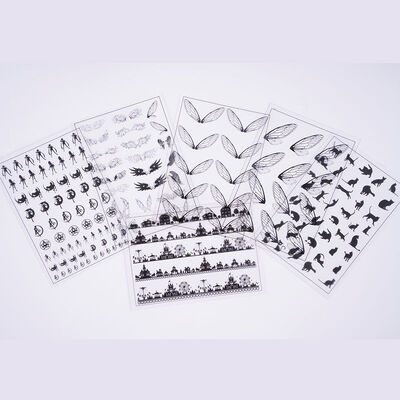 DIY Crystal Dropping Glue Material Transparent Material Cicada Wings Black Alice Black Cat Beautiful Girl Warrior Wings Wholesale