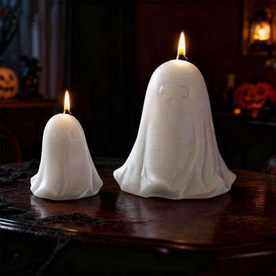 Halloween Ghost Candle Silicone Mold 3D Stereoscopic Little Ghost Aromatherapy Candle Mold Handmade DIY Gypsum Mold