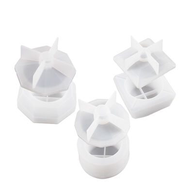 DIY crystal dropper cement cup creative octagonal square cut gypsum candle cup ornament silicone mold