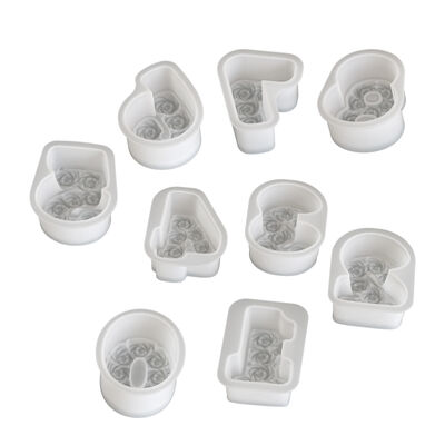 DIY rose Arabic numeral candle ornament silicone mold aromatherapy gypsum resin drip mold