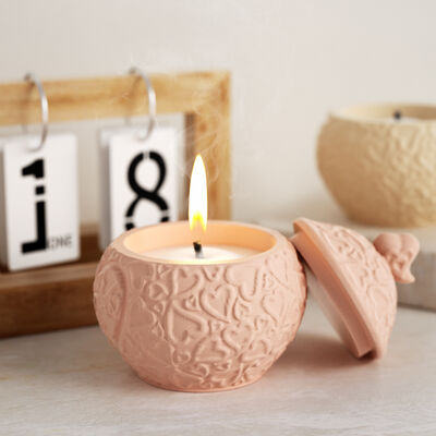 Dropped Love Relief Pattern Storage Box DIY Aromatherapy Gypsum Candle Cup Storage Can Silicone Mold
