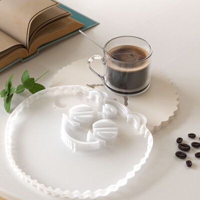 Aromatherapy Gypsum Explosion Head Glasses Girl Cup Mat Silicone Mold DIY Platform Decoration Dropping Mold