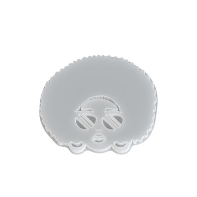 Aromatherapy Gypsum Explosion Head Glasses Girl Cup Mat Silicone Mold DIY Platform Decoration Dropping Mold