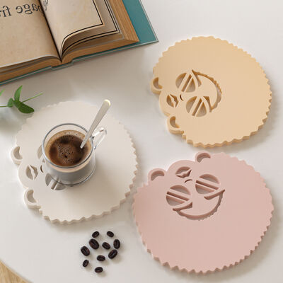 Aromatherapy Gypsum Explosion Head Glasses Girl Cup Mat Silicone Mold DIY Platform Decoration Dropping Mold