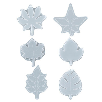 DIY crystal drop glue leaf resin grinding tool irregular maple leaf turtle back leaf coaster silicone mold