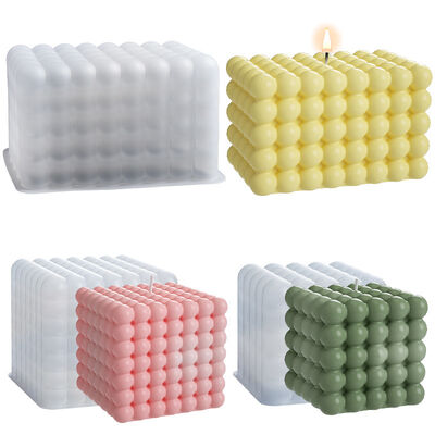 Rectangular Cube Silicone Mold DIY Candle Table Magic Ball Round Bead Aromatherapy Candle Mold