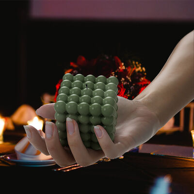 Rectangular Cube Silicone Mold DIY Candle Table Magic Ball Round Bead Aromatherapy Candle Mold