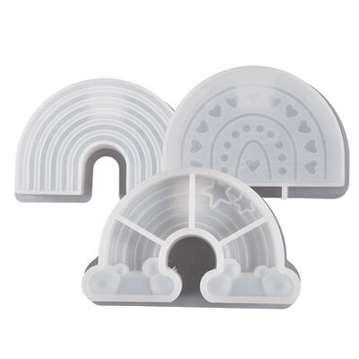 Dropping resin arch rainbow arch candle holder silicone mold DIY gypsum cement mold aromatherapy candle mold