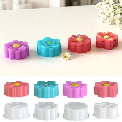 DIY Resina de caída de cristal de flores pequeñas Aromaterapia de vela Regalo de mano Regalo de vela Molde de silicona