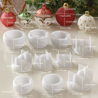 Cross border wooden horse lace striped circular bell storage box, candle cup, gypsum silicone mold