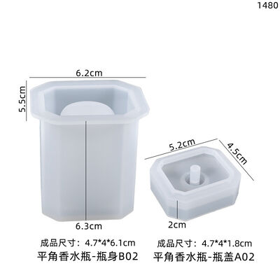 Diy crystal glue drop resin mould flat angle perfume bottle table accessories silica gel mould spot wholesale