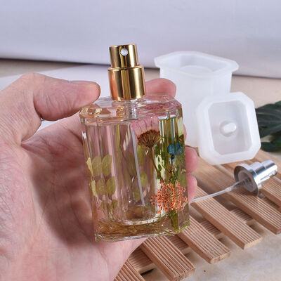 Diy crystal glue drop resin mould flat angle perfume bottle table accessories silica gel mould spot wholesale