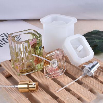 Diy crystal glue drop resin mould flat angle perfume bottle table accessories silica gel mould spot wholesale