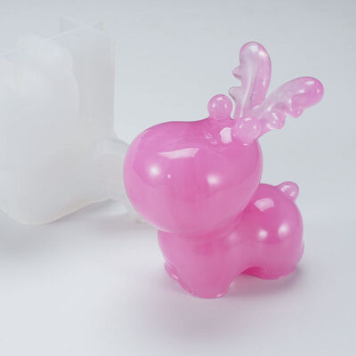 DIY Crystal Dropper Mold, 3D Cute Deer Antler Doll Decoration Ornament Silicone Mold