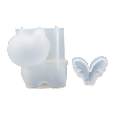 DIY Crystal Dropper Mold, 3D Cute Deer Antler Doll Decoration Ornament Silicone Mold