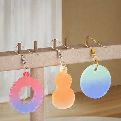 DIY crystal dropper Christmas pendant hanging snowman house Christmas tree earrings hanging silicone mold