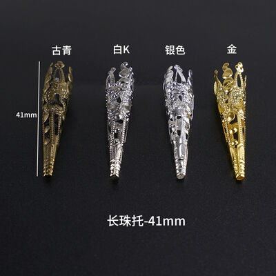 Crystal dropper jewelry accessories DIY handmade long bead holder spiritual pendulum mold hollow jewelry accessories