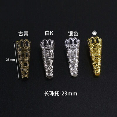 Crystal dropper jewelry accessories DIY handmade long bead holder spiritual pendulum mold hollow jewelry accessories