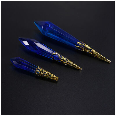 Crystal dropper jewelry accessories DIY handmade long bead holder spiritual pendulum mold hollow jewelry accessories