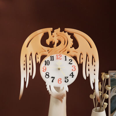 DIY Dragon Flying Clock Dropping Mold Simple Watch Movement Arabic numerals Dial Ornament Silicone Mold