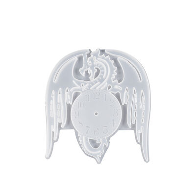 DIY Dragon Flying Clock Dropping Mold Simple Watch Movement Arabic numerals Dial Ornament Silicone Mold