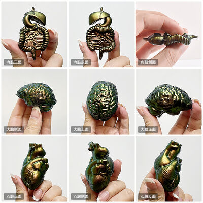 DIY dropper resin human 3D organ silicone mold visceral brain heart 3D pendant grinding tool