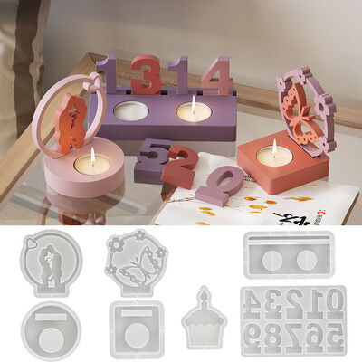 Digital Couple Butterfly Wreath Paper Cup Cake Decorative Ornament DIY Aromatherapy Gypsum Candleholder Silicone Mold
