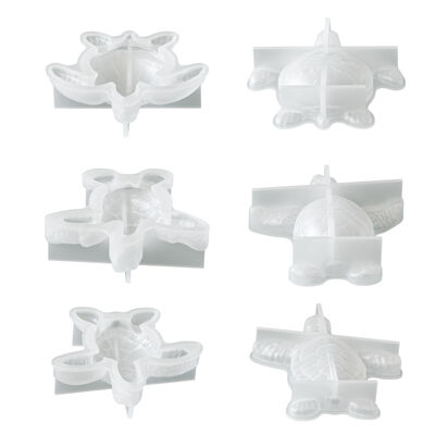 3D Turtle Silicone Mold DIY Aromatherapy Candle Gypsum Marine Animal Ornament Dropping Mold