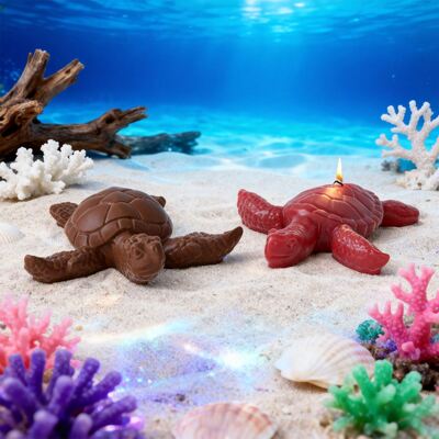 3D Turtle Silicone Mold DIY Aromatherapy Candle Gypsum Marine Animal Ornament Dropping Mold